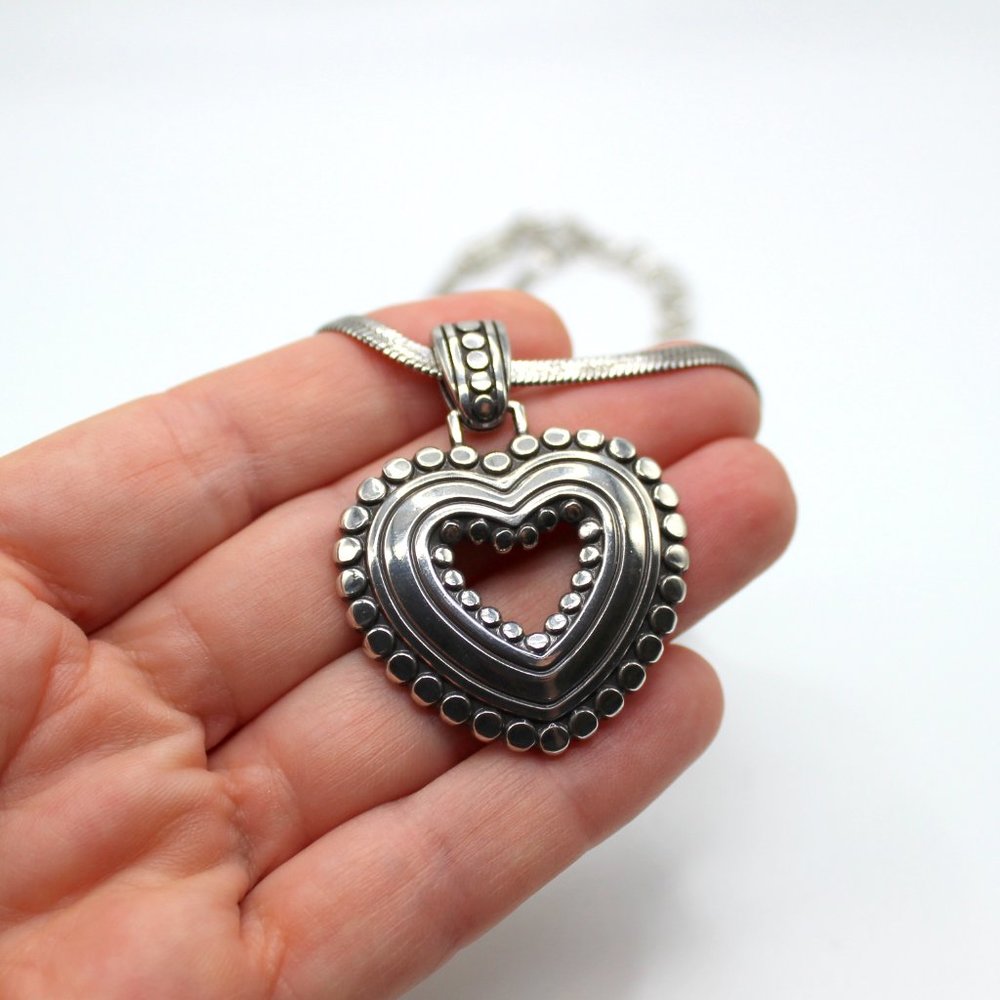 Brighton Necklace - Open Hearts Pendant